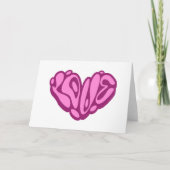 Carte Love Bubble Cœur Rose (Devant)