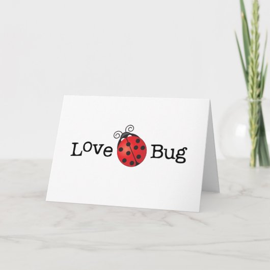 Carte Love Bug - Ladybug (Devant)