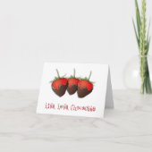 Carte Love Chocolate Fraise (Devant)