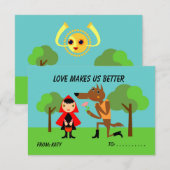 Carte Love Classroom Enfants Valentine's (Devant / Derrière)