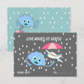 Carte Love Classroom Enfants Valentine's (Devant / Derrière)