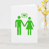 Carte Love Connection Green Sparkle (Fleur jaune)