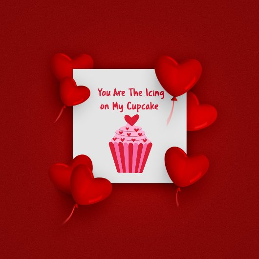Carte Love Cupcake Valentines Jour Salutation