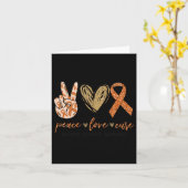 Carte Love Cure Multiple Sclerosis Sensibilisation Suppo (Fleur jaune)