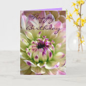 Carte Love-Dahlias Flora_ (Fleur jaune)