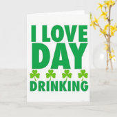 Carte Love Day Drinking St Patricks Card (Fleur jaune)