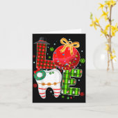 Carte Love Dental Life Bauble Tooth Dentist Fall Christm (Fleur jaune)