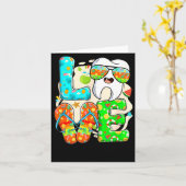 Carte Love Dental Life Cute Tooth Flip Flops Summer Dent (Fleur jaune)