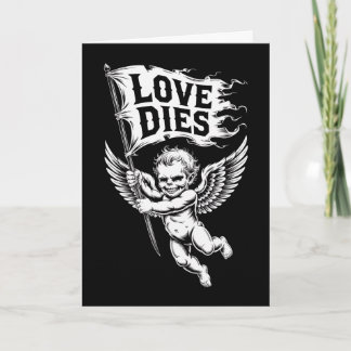 Carte Love Dies Zombie Cupid Anti Valentines Day Card