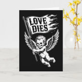Carte Love Dies Zombie Cupid Anti Valentines Day Card (Fleur jaune)
