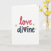 Carte Love Divine Floral Art Card (Fleur jaune)