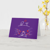 Carte LOVE ECHO - Comic Birds Tweetlercools 2 (Fleur jaune)