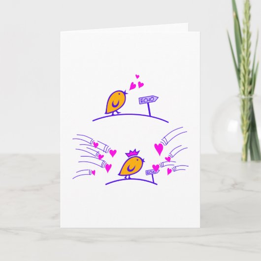 Carte LOVE ECHO - Comic Birds Tweetlercools 3 (Devant)