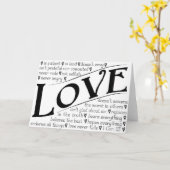 Carte Love est patient, Love est enfant (Fleur jaune)