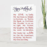 CARTE "LOVE FILLED"<br><div class="desc">A BIRTHDAY CARD ***FILLED WITH LOVE*** JUST for "HER" and YOU KNOW SHE WILL REALLY WANT TO RECEIVE THIS CARD FROM HER LOVE " et Thanks For Stop By ONE OF MY EIGHT STORES !!!!</div>