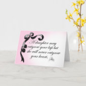 Carte Love for a Daughter Greeting Card (Fleur jaune)