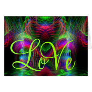 Carte LOVE fractale