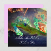 Carte Love Gecko (Devant / Derrière)