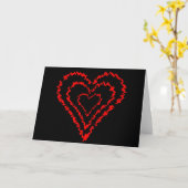 Carte Love Heart Motif (Fleur jaune)