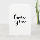Carte Love Heart Pattern You Card (Devant)