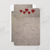 Carte Love Heart Signet (Devant / Derrière)