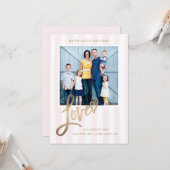 Carte Love Heart Valentine's Day Card (Devant/Arrière en situation)