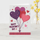 Carte Love Hearts Valentines Day Card (Fleur jaune)