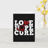 Carte Love Hope Cure - Sensibilisation aux cellules de f (Fleur jaune)