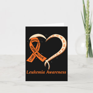 Carte Love Hope Soutien Leucémie Cancer Sensibilisation