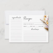 Carte Love in Bloom Fleur sauvage Fête des mariées Recet (Devant)