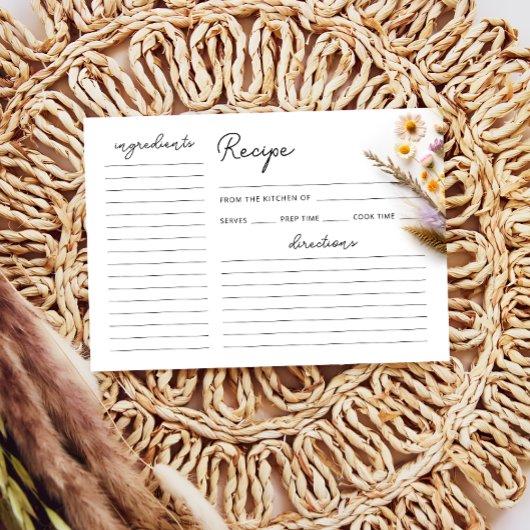 Carte Love in Bloom Fleur sauvage Fête des mariées Recet