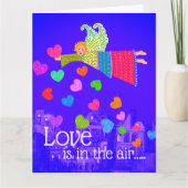 Carte Love in in the Air Personalized Angel Hearts (Devant)