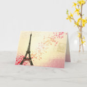 Carte Love in Paris (Fleur jaune)