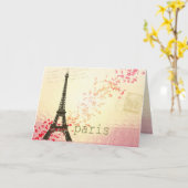 Carte Love in Paris (Fleur jaune)
