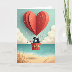 Carte Love In The Air Montgolfière