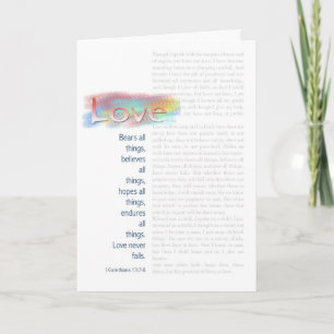 Carte Love Inspirational Greeting Card