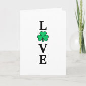 Carte LOVE Irlande Clover Shamrock Tout usage Vide (Devant)