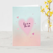 Carte Love Is In The Air (Fleur jaune)