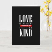 Carte Love Is Patient Timeless Inspirational Style (Fleur jaune)