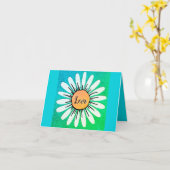 Carte LOVE Jolie Fleur de Marguerite Saint-Valentin  (Fleur jaune)