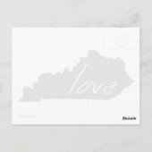 Carte Love Kentucky Formé Antique Black Chalkboard (Dos)