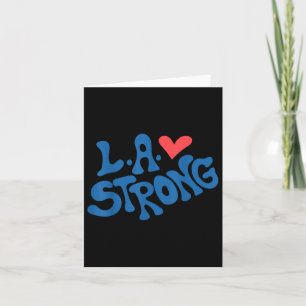 Carte Love La Heart Los Angeles Fort Soutien 