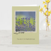 Carte Love Lavender Flowers (Fleur jaune)