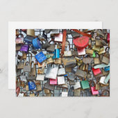 Carte Love locks Card (Devant / Derrière)