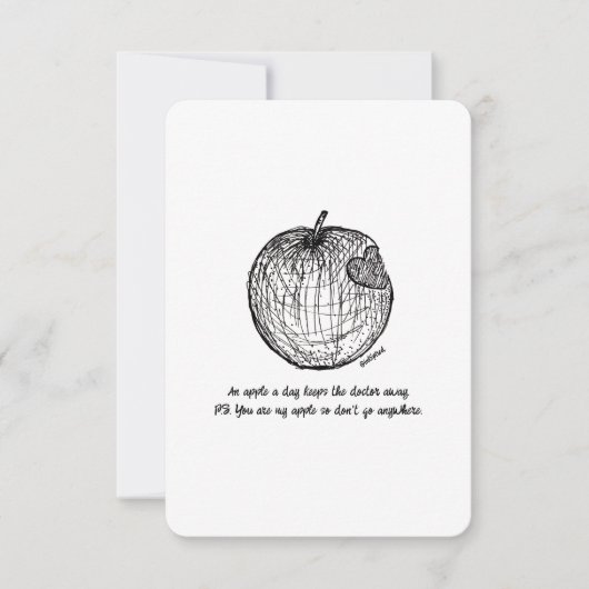 Carte Love & Merci, Don't Go Anywhere, Flat Card (Devant)