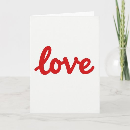 Carte Love Minimalist Style Card (Devant)