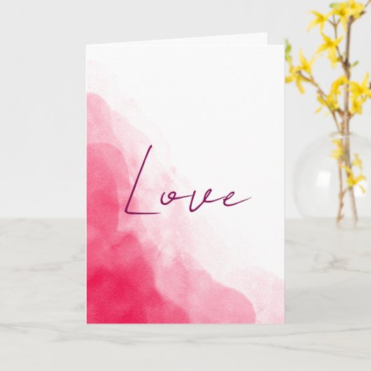 Carte Love Minimalist Valentine’s Day Card (Fleur jaune)