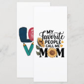 Carte Love Mom (Devant / Derrière)