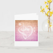 Carte Love Music (Fleur jaune)