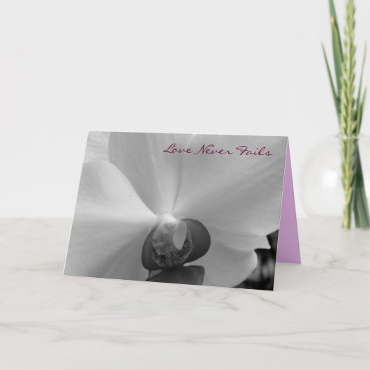 Carte Love Never Fails (Devant)